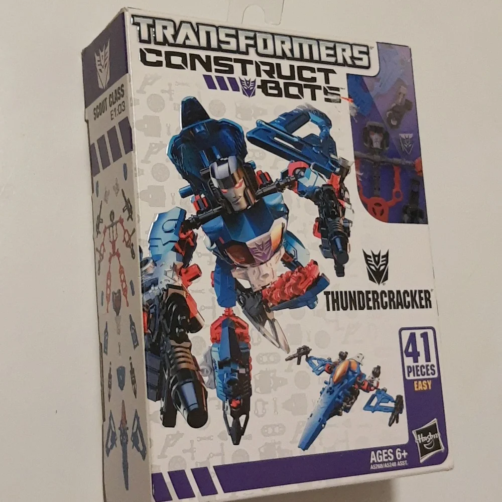 Transformers Construct-Bots Decepticon Thundercracker 41 PIECES 2013 SEALED